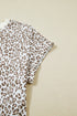 All Over Leopard Print Western Round Neck Tee