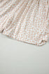 All Over Leopard Print Western Zip Polo Short Set