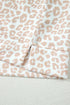 All Over Leopard Print Western Zip Polo Short Set