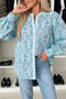 All Over Paisley Print Puff Sleeve Bohemian Shirt