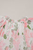 All Over Print Layered Short Sleeve Mini Floral Dress