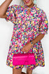 All Over Print Puff Sleeve Mini Floral Dress