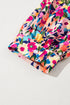 All Over Print Puff Sleeve Mini Floral Dress