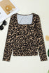 All Over Print Slim Long Sleeve Top