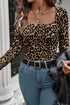 All Over Print Slim Long Sleeve Top