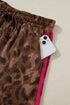 All Over Print Western Patchwork Leopard Striped Short Set