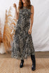 All Over Printed Western Sleeveless A Line Maxi Dress