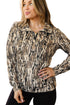 Allover Camo Zipper Collar Front Pocket Pullover Sweatshirt
