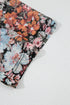 Allover Floral Print Sheer Mesh Short Sleeve Top