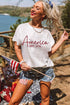 America Est 1776 Embroidered Crew Neck Graphic Tee