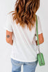 America Graphic Print Short Sleeve Round Neck Tee