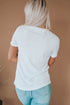 America Graphic Print Short Sleeve Round Neck Tee