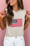 American Flag Graphic Sleeveless Knit Sweater Vest