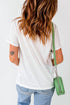 American Flag Print Oversized Short Sleeve Graphic Tee