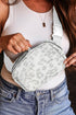 Animal Pattern Canvas Buckle Strap Crossbody Bag