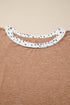 Animal Print Pattern Blocked Patchwork Western Plus Size Top