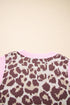 Animal Print Ribbed Trim Sleeveless Knit Top