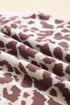 Animal Print Ribbed Trim Sleeveless Knit Top