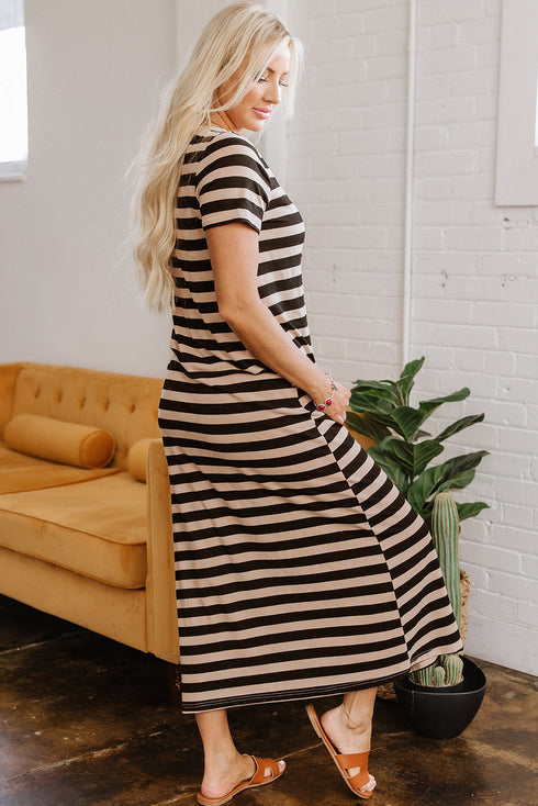 Appalachian Breezy Striped Maxi Dress