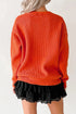 Applique Graphic Drop Shoulder Round Neck Long Sleeve Sweater