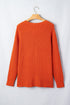 Applique Graphic Drop Shoulder Round Neck Long Sleeve Sweater