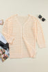 Apricot Solid Color Open Knit Duster Cardigan