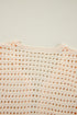 Apricot Solid Color Open Knit Duster Cardigan