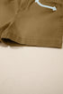 Arrow Detail Western Denim Graphic Statement Shorts