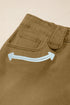 Arrow Detail Western Denim Graphic Statement Shorts