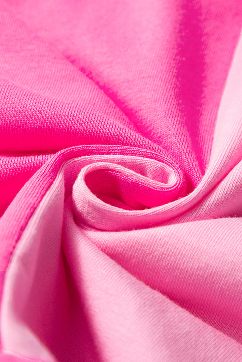 Artful Blocking Patchwork Short Sleeve Plus Henley Top