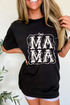 Artistic Mama Letter Print Short Sleeve Jersey Tee