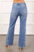 Ashleigh Embroidered Western Print Flare Leg Full Length Jeans