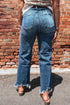 Ashleigh High Waist Frayed Hem Flare Jeans