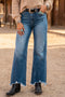Ashleigh High Waist Frayed Hem Flare Jeans