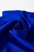 Asymmetric One Shoulder Satin Bell Sleeve Blouse