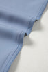 Asymmetric Pleated Turtleneck Bell Sleeve Satin Blouse