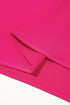 Asymmetric Ruffle Sleeve Smooth Satin Finish Elegant Blouse