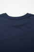 Asymmetric Seam Detail Short Sleeve Knit Top