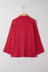 Asymmetrical Button Funnel Neck Pocketed Jacket