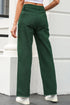 Asymmetrical Crossed Waist Raw Hem Shift Denim Jeans