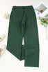 Asymmetrical Crossed Waist Raw Hem Shift Denim Jeans
