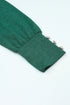 Asymmetrical Cutout Button Accent Long Sleeve Ribbed Knit Top