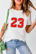 Athletic Style Number Twenty Three Distressed Graphic Tee