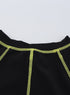 Athletic Zip Front Short Sleeve One Piece Swimsuit