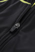 Athletic Zip Front Short Sleeve One Piece Swimsuit