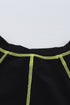 Athletic Zip Front Short Sleeve One Piece Swimsuit