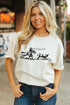 Authentic Western Rodeo Graphic Casual Summer Cotton Blend Tee Shirt