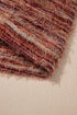Polyester Fuzzy Striped Pattern Button Front Cardigan