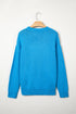 Acrylic Western Embroidery Drop Shoulder Pullover Sweater