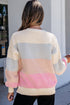 Round Neck Drop Shoulder Long Sleeve Pullover Sweater